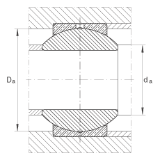 關節(jié)軸承 GE30-PB, 根據(jù) DIN ISO 12 240-1 標準，尺寸系列 K，需維護